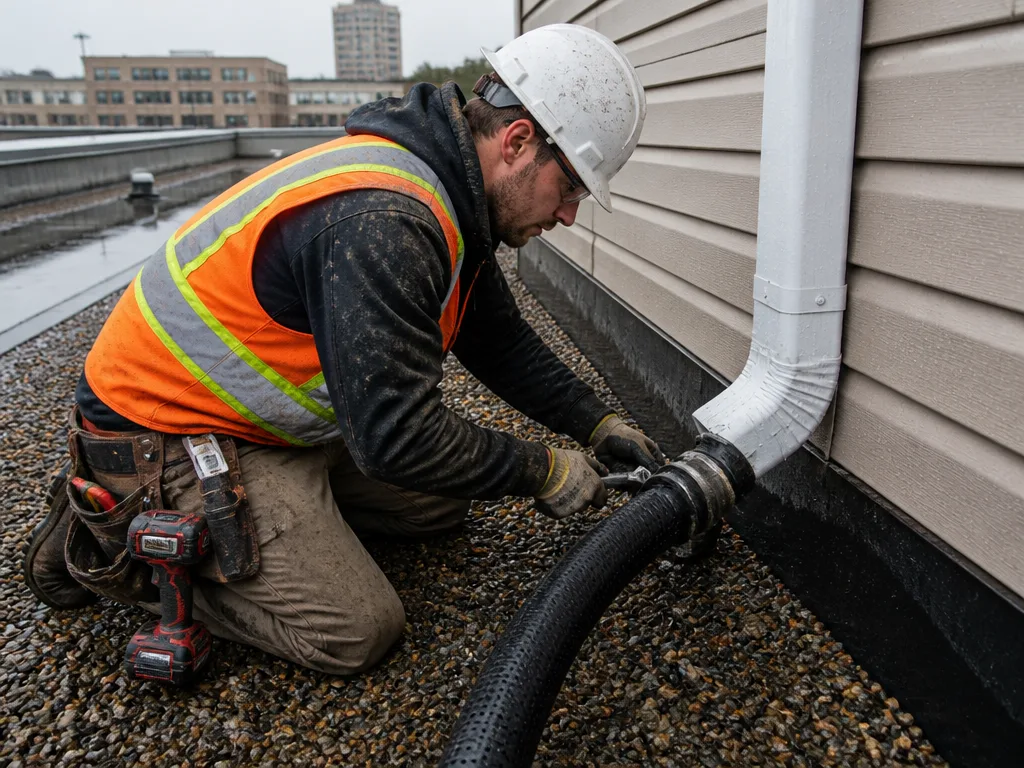 French Drain Tie-In