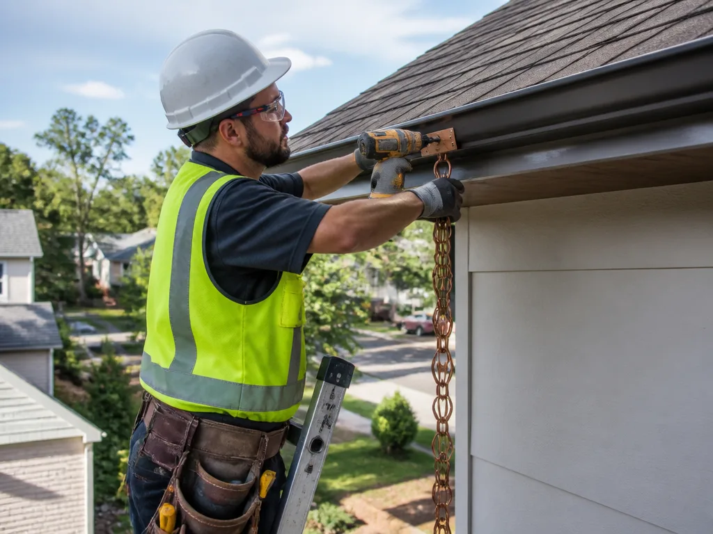 Rain Chain Installation