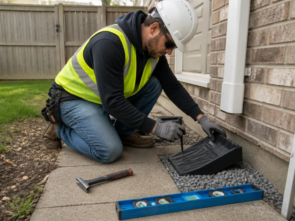 Splash Block Installation