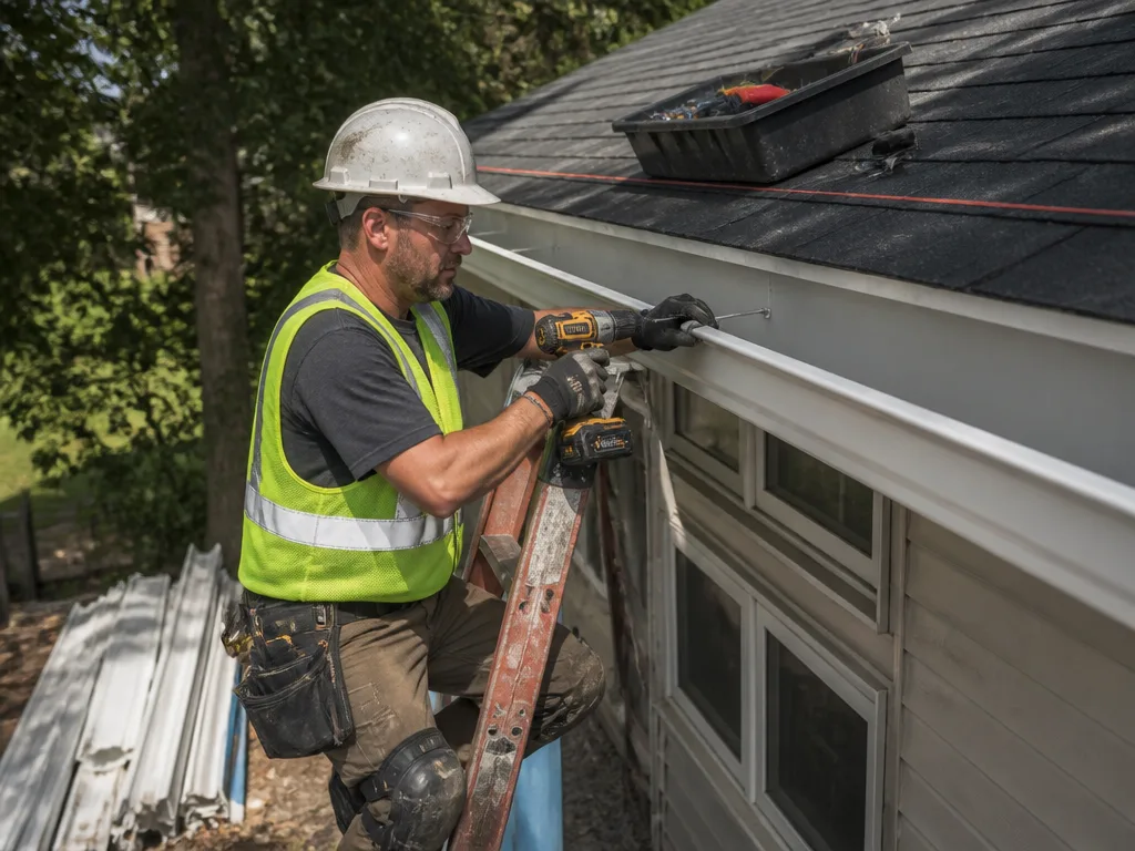 Vinyl Gutter Installation
